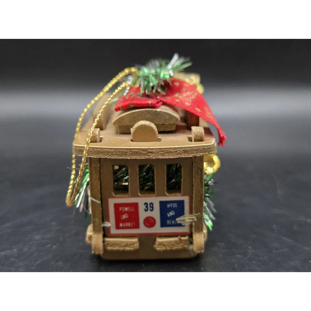 San Francisco Powell & Hyde St. Cable Trolley Car Christmas Ornament